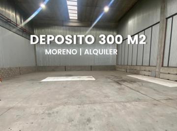 Depósito · 300m² · Deposito de 300 m² en Predio Cerrado. Moreno, Acceso Oeste.