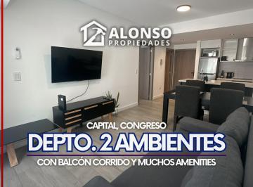 Departamento · 45m² · 2 Ambientes · 1 Cochera · Depto. 2 Ambientes con Balcón y Cochera en Venta en Capital
