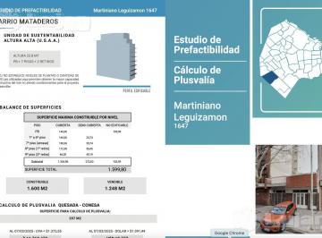 Terreno · 191m² · Venta Terreno en Mataderos Apto 1600 m² Incidencia U$s 280 /m²