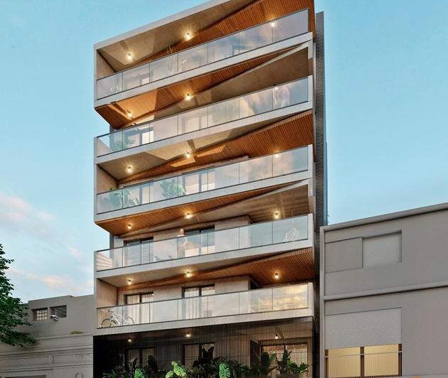 Desarrollo vertical · Sarmiento y Pasco: 1 y 2 Dorm.