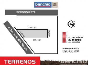 Terreno · 357m² · Venta Depósito Terreno Barrio Arroyito Rosario