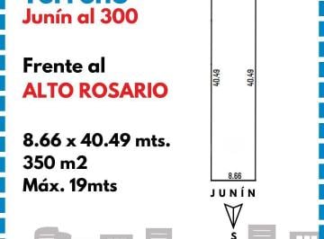 Terreno · 351m² · Venta Terreno Constructoras - Frente Al Shopping Alto Rosario