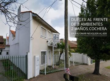 Casa · 65m² · 3 Ambientes · 1 Cochera · En Venta en Palomar a Solo 6 Cuadras de La Estacion Duplex de 3 Ambientes 2 Baños F: 10148