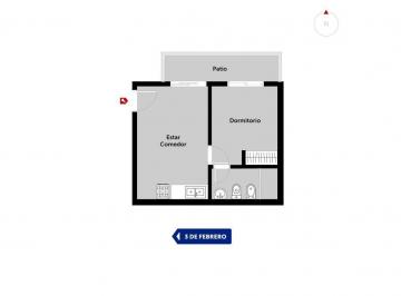 Imagen 1 - Dpto de 1 Dormitorio con patio interno en el centro, cerca de Bv. Oroño.  - · Dpto de 1 Dormitorio con Patio Interno en El Centro, Cerca de Bv. Oroño.