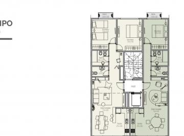 Departamento · 81m² · 3 Ambientes · 1 Cochera · 3 Amb en Pozo.