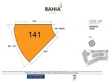 Terreno · 735m² · Venta Terreno Al Agua Barrio Bahía Villanueva Tigre