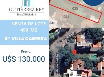 Terreno en Venta Bajo Palermo · Se Vende Terreno en Villa Cabrera/bajo Palermo
