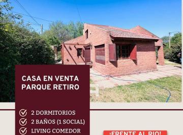 Casa de 2 ambientes, Santa Rosa de Calamuchita · Frente Al Rio, B° Parque Retiro