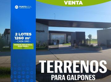 Terreno · 1260m² · Terreno en Venta Para Galpones Easy Park I (Lules)