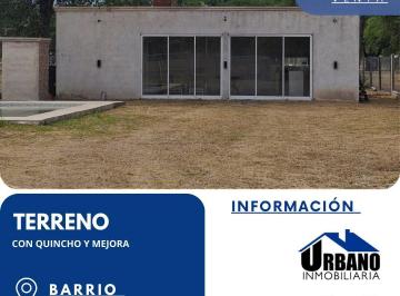 Terreno · 1 Dormitorio · Terreno con Quincho y Mejora