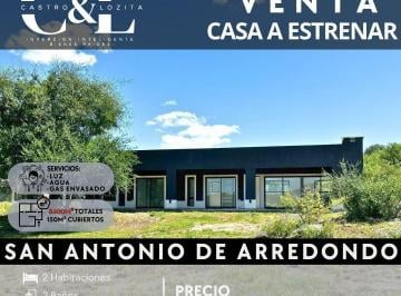 Casa · 150m² · 4 Ambientes · 1 Cochera · Se Vende Casa a Estrenar con Terreno de 5.400 m² Eco Sustentable, Las Jarillas, San Antonio