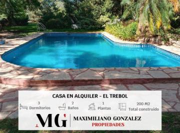 Casa · 200m² · 4 Ambientes · Casa Quinta en Alquiler, 4 Ambientes - El Trébol, La Unión