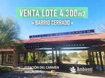 Terreno , Malagueño · Gran Lote 4.300 m² - Estación del Carmen