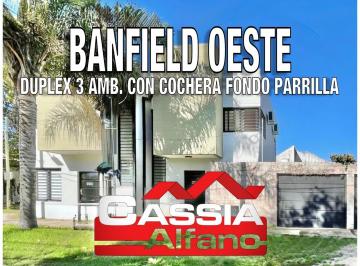 PH · 64m² · 3 Ambientes · 2 Cocheras · PH - Banfield Oeste