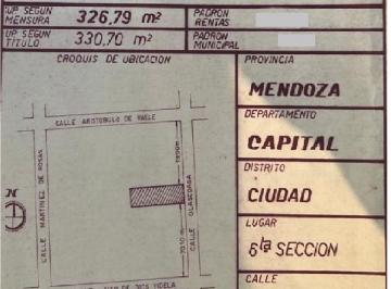 Terreno · 330m² · Lote Ciudad Mendoza. ideal Desarrollo