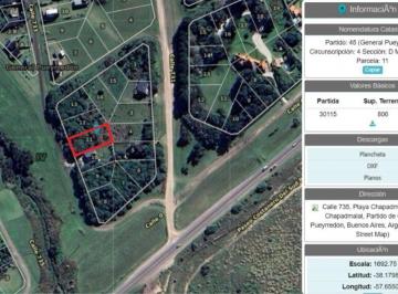 LOY-LOY-1348_2 · Exclusivo Lote Frente Al Arroyo en Playa Paradise Chapadmalal