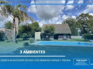 Casa · 200m² · 3 Ambientes · 1 Cochera · Casa, Domselaar, San Vicente, Quinta, Pileta, Venta, Quincho, Parrilla, Ruta