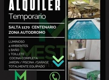 Casa de 4 ambientes, Centenario · Casa Amueblada Alquiler Temporario a 4 Km de Ruta Nueva del Petróleo Centenario