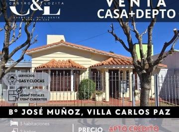 Casa · 170m² · 6 Ambientes · 1 Cochera · Venta de Casa Dpto C/pileta - B° José Muñoz - Villa Carlos Paz