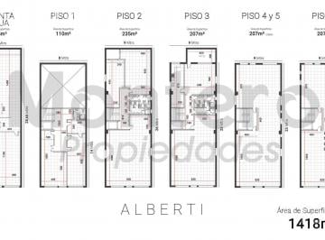 Edificio · 1473m² · 1 Cochera · Edificio Comercial 1418 m² 6 Pisos Lote Propio