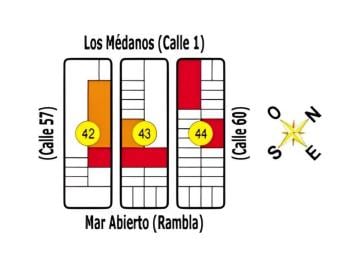 Terreno , Uruguay · 24 Lotes: Los Médanos, Calle 60, Mar Abierto y Calle 57 - La Esmeralda - B535