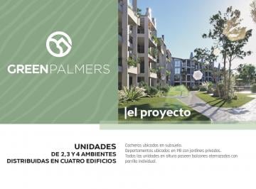 Departamento · 37m² · 2 Ambientes · Departamento Dos Ambientes en Green Palmers - ID 5686