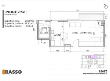 Departamento · 28m² · 1 Ambiente · Departamento - Florida