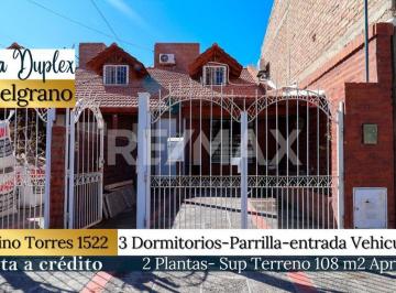 PH · 116m² · 5 Ambientes · 1 Cochera · Venta - Duplex 3 Dorms. Satur. Torres 1522, B° Belg