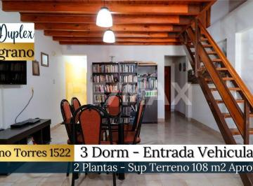 PH · 116m² · 5 Ambientes · 1 Cochera · Venta - Duplex 3 Dorms. Satur. Torres 1522, B° Belg
