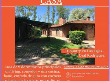 Casa de 4 ambientes, General Rodríguez · Casa en Country en "Las Lajas", General Rodríguez