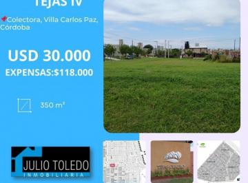 Terreno · 350m² · Tejas Iv: Vendo Lote de 350 m² en Etapa 2 con Imponente Vista a Las Sierras