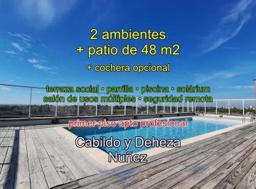 Departamento · 46m² · 2 Ambientes · Departamento con Patio en Nuñez