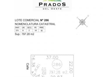 Terreno · 797m² · Lote en Venta - Prados del Oeste 2