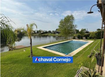 Casa · 170m² · 4 Ambientes · 1 Cochera · Casa de Una Planta Al Agua en Alquiler Amoblada en Ceibos, Puertos