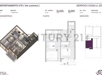 Departamento · 39m² · 2 Ambientes · Departamento en Venta - Bariloche - Centro