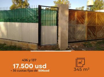 Terreno · 345m² · Terreno en Venta - 345 m² - Arturo Seguí [financiado]