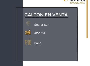 Bodega-Galpón , Río Cuarto · Vendo Galpon