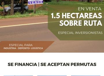 Terreno , Candelaria · 1.5 Hectarea Sobre Ruta Nacional Nº 12