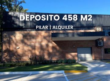 Depósito · 458m² · Depósito de 458 m² en Predio Cerrado, Pilar.