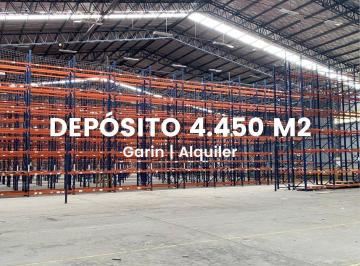 Depósito · 4450m² · Depósito en Garin en Alquiler. Predio Privado de 17.000 m²