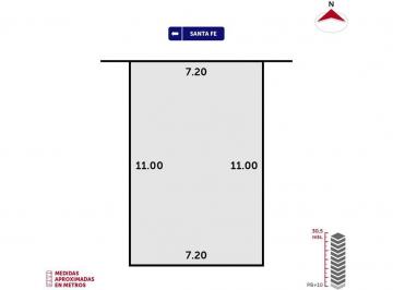 Imagen 1 - Lote en Santa Fe y Bv. Avellaneda: 80 m² para construir hasta 10 pisos en zona urbana B. - · Lote en Santa Fe y Bv. Avellaneda: 80 m² Para Construir Hasta 10 Pisos en Zona Urbana B.