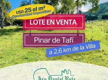 Terreno · 2005m² · Lote en Pinar de Tafí U$d 25 El m² ¡Oportunidad Imperdible! (Más de 2000 m² en Venta o Permuta)