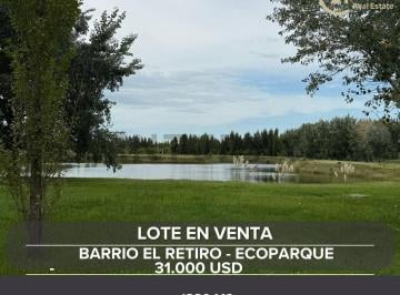 Terreno · 1380m² · Venta de Lote El Retiro Ecobarrio Brandsen