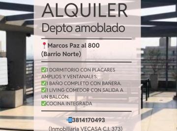 Departamento de 2 ambientes, San Miguel de Tucumán · Alquiler Amoblado - Barrio Norte