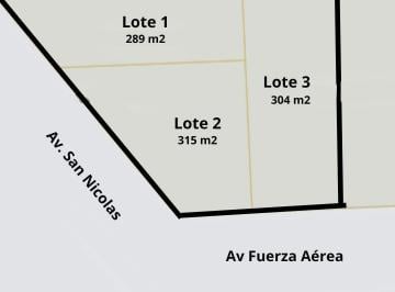 Terreno · 908m² · Venta - 3 Terrenos - Funes - San Nicolas y Av Arturo Illia - Para Desarrollo Comercial o Inmobiliario