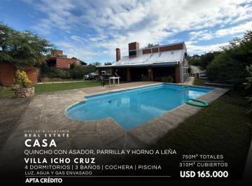 Casa · 310m² · 8 Ambientes · 1 Cochera · Venta Casa de 4 Dorm. de Gran Parque con Piscina en Icho Cruz