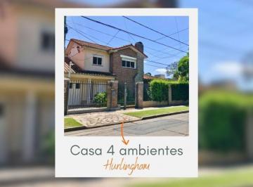 Casa · 190m² · 4 Ambientes · 2 Cocheras · Casa 4 Ambientes en Venta Hurlingham Centro