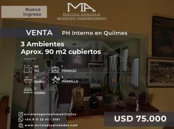 PH · 90m² · 3 Ambientes · PH en Quilmes Oeste