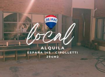 Local comercial · 295m² · Alquiler Local Cipolleti Centro