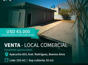 Local comercial de 1 ambiente, General Rodríguez · Se Vende Local Comercial en General Rodríguez